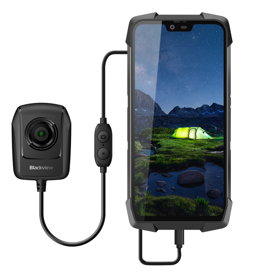 iGET BLACKVIEW GBV9700 Pro Black + kamera GNVC-01