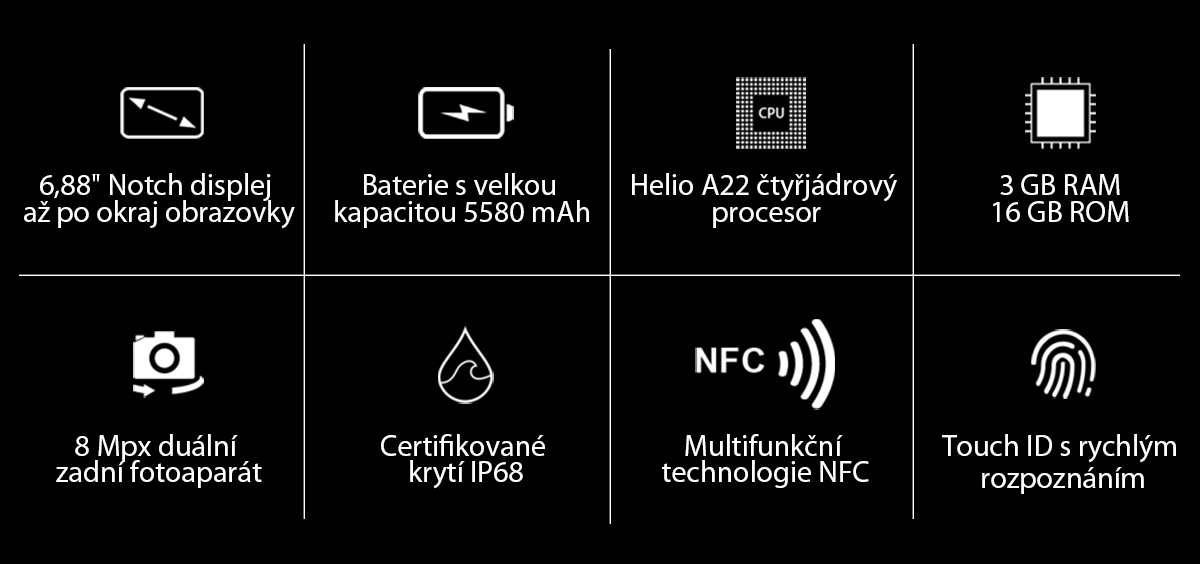 iGET BLACKVIEW GBV6100 Black