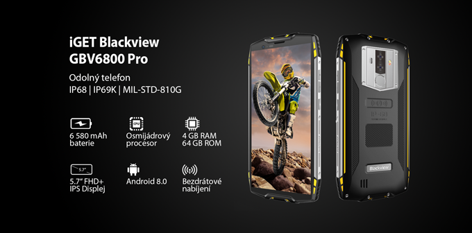 iGET BLACKVIEW GBV6800 Pro Yellow