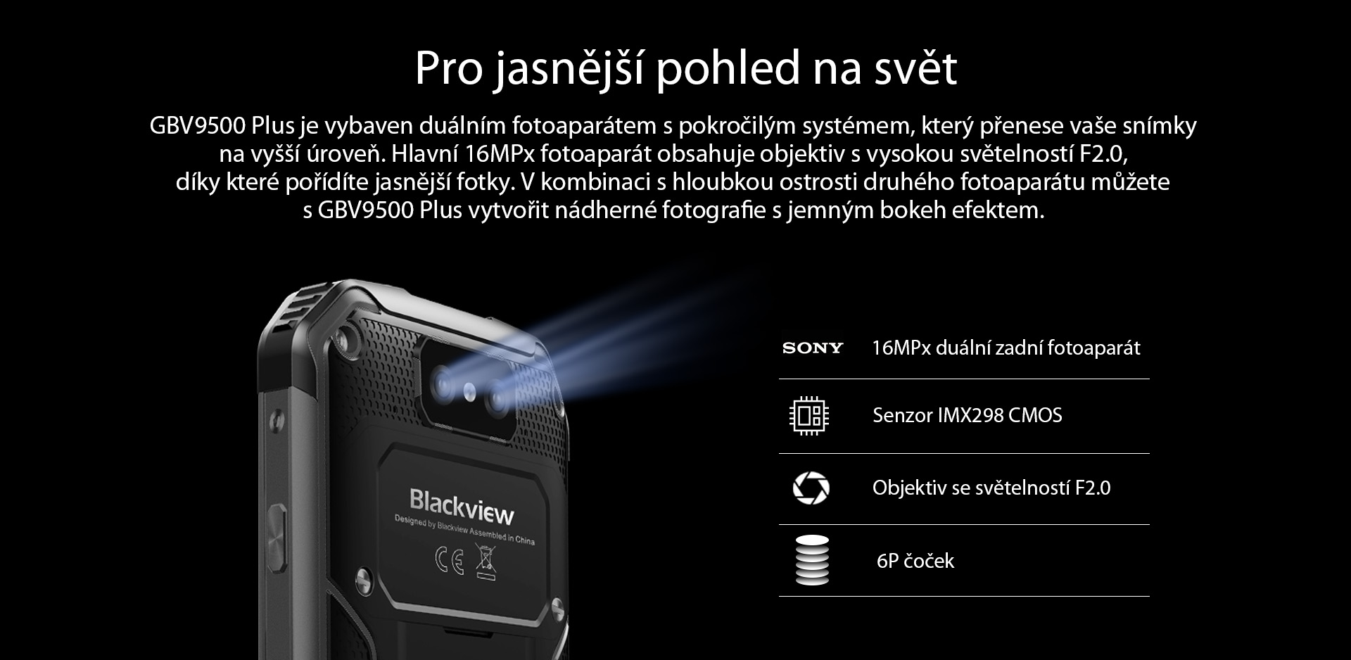 iGET BLACKVIEW GBV9500 Plus Black